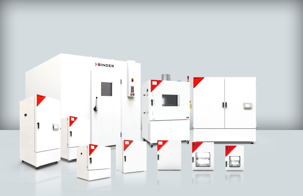 Overview binder portfolio: cooled incubators, incubators, climatic chambers, vacuum ovens,...