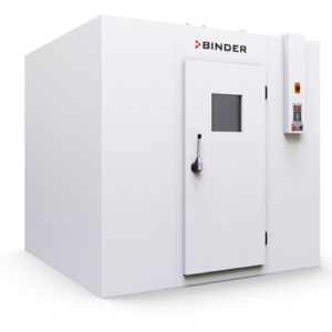 Binder WIC 1 walk-in climate chamber for stability testing according to ICH (Q1A). side view