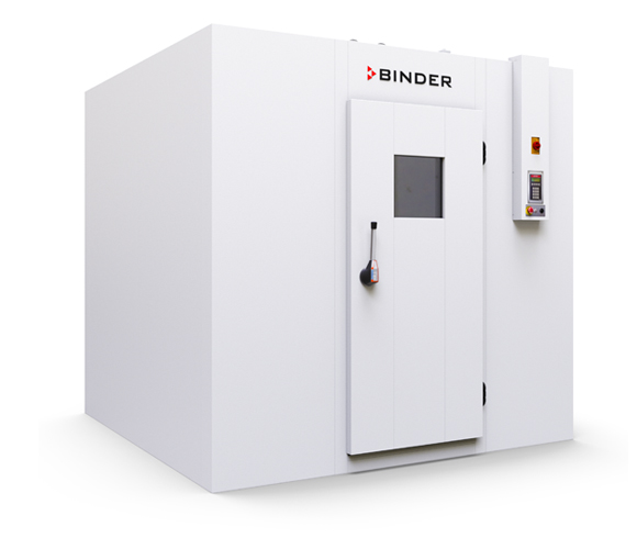 Binder WIC 1 walk-in climate chamber for stability testing according to ICH (Q1A). side view