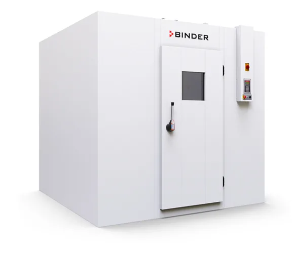Binder WIC 1 walk-in climate chamber for stability testing according to ICH (Q1A). side view