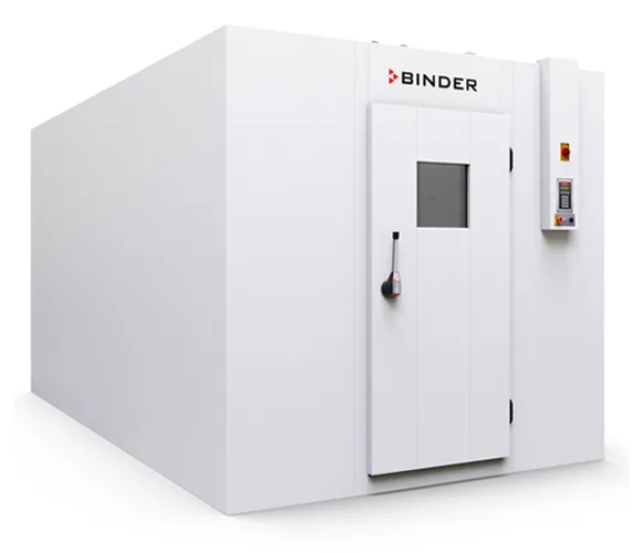 Binder WIC 3 walk-in climate chamber 24516 liter for stability testing according to ICH (Q1A). side view