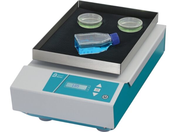 Miniature orbital shaker for shaking plates and flasks in laboratories