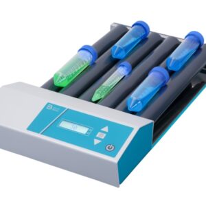 Buizenroller voor het rollen van buizen, kolven en vaten tot 80 mm in laboratoria.