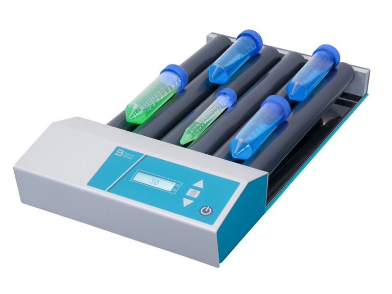 Tube roller for rolling tubes, flasks and vessels up to 80mm in laboratories.