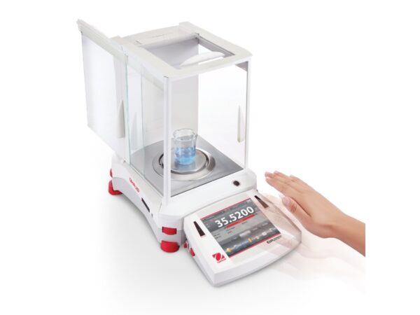 Ohaus explorer analytical balance: door opening by sensors
