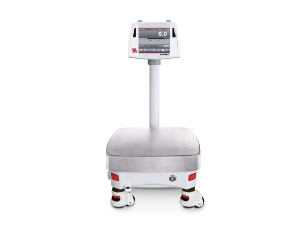explorer high capacity precision balance with tower kit and roller feet