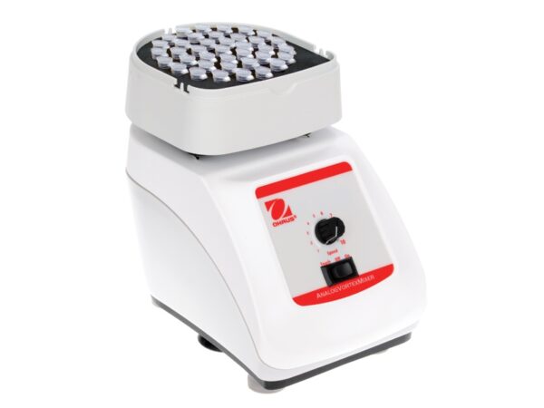 Ohaus vxhdal heavy duty vortex mixer with insert loaded with microtubes.