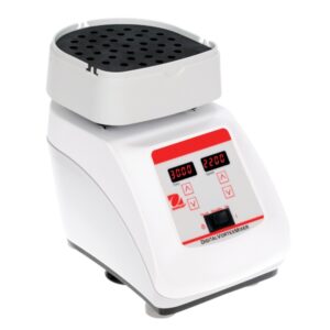 Ohaus vxhddg heavy duty vortex mixer with insert for microtubes.