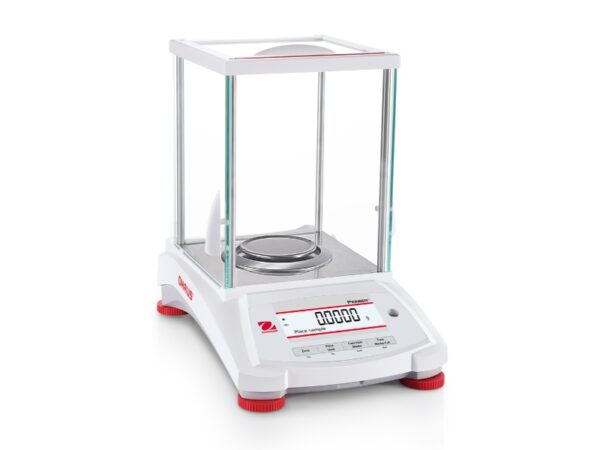 Balance analytique Ohaus Pioneer pour le pesage d'échantillons de laboratoire à 0,1 mg