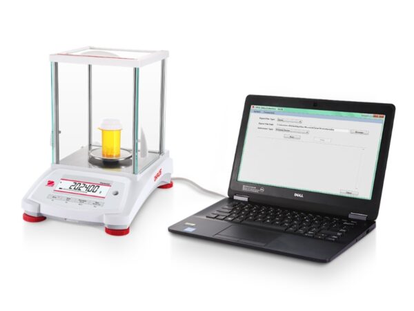 Ohaus pioneer analytical balance data extraction