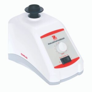 Ohaus vxmndg vortex mixer with cuphead insert and analog control for laboratory sample mixing.