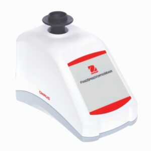 Ohaus vxmnfs vortex mixer with cuphead insert and fixed speed control for laboratory sample mixing.
