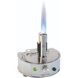 Flame 100 compact gas burner or bunsen burner for laboratory use.