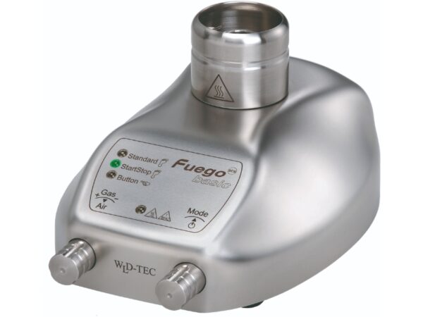 Brûleur à gaz de base Fuego SCS ou brûleur bunsen pour utilisation en laboratoire.