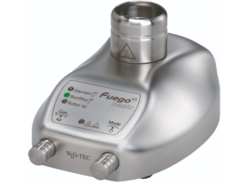 Brûleur à gaz de base Fuego SCS ou brûleur bunsen pour utilisation en laboratoire.