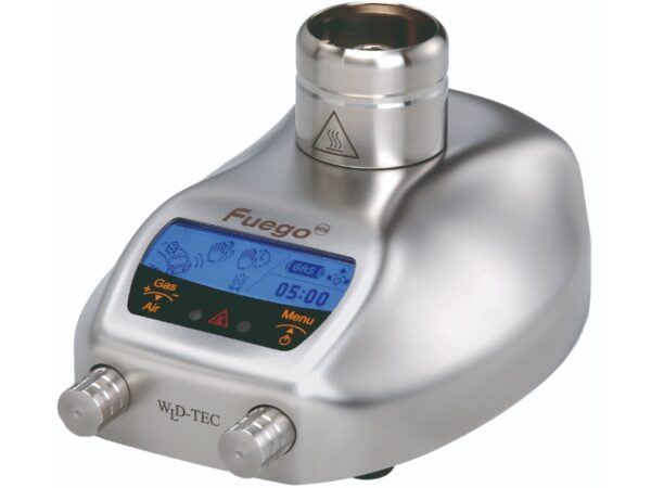 Brûleur à gaz Fuego SCS ou bec bunsen pour utilisation en laboratoire avec capteur
