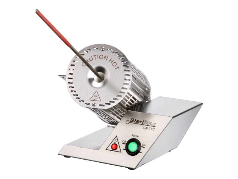 Sterimax infrared sterilizer from WLD-TEC for High-Speed Annealing and Sterilizing without flame. adjustable angle