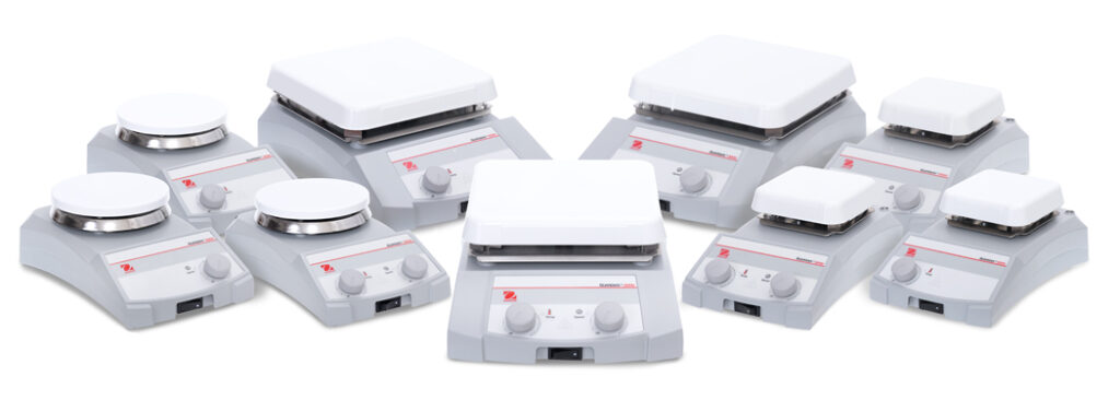 Overview Ohaus Guardian magnetic stirrer hot plates