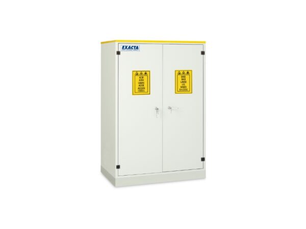 Exacta anti-corrosion chemical storage cabinet for acids and bases. 150l storage capacity