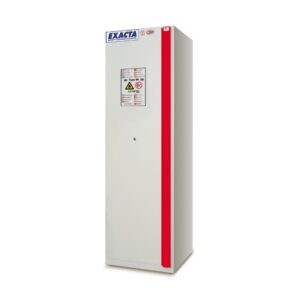 Fire-resistant cabinet 90 minutes – Tall, 1 door – 3 retention shelves in painted steel, 1 retention tray and 1 grating – W 595 x D 600 x H 1950 mm