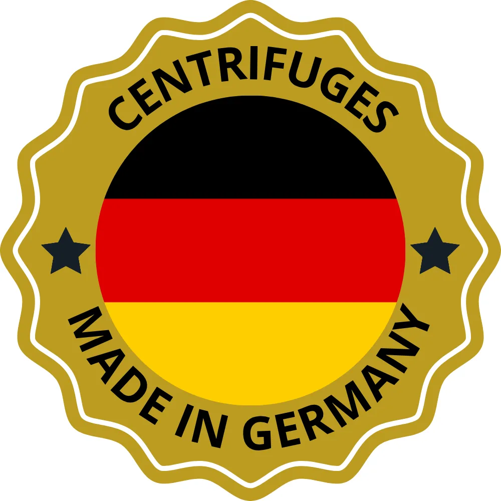 Label centrifuges made in germany