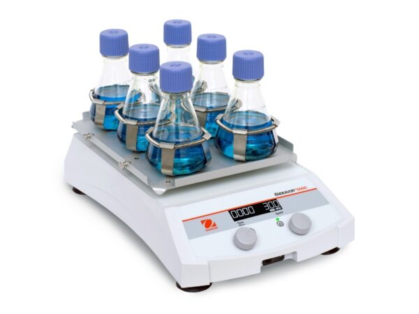 Ohaus ENDEAVOR 5000 light duty laboratory orbital shaker with flasks