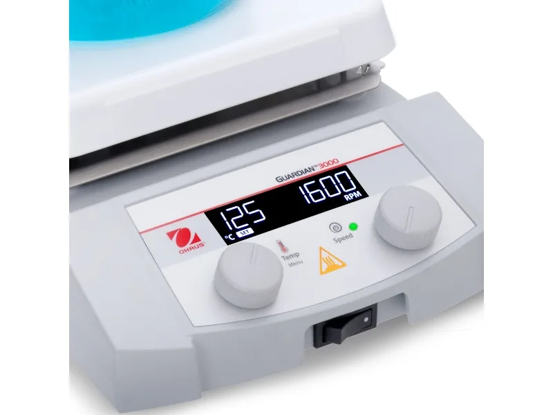 Ohaus G31HS07C guardian 3000 magnetic stirrer hot plate. Controller zoom