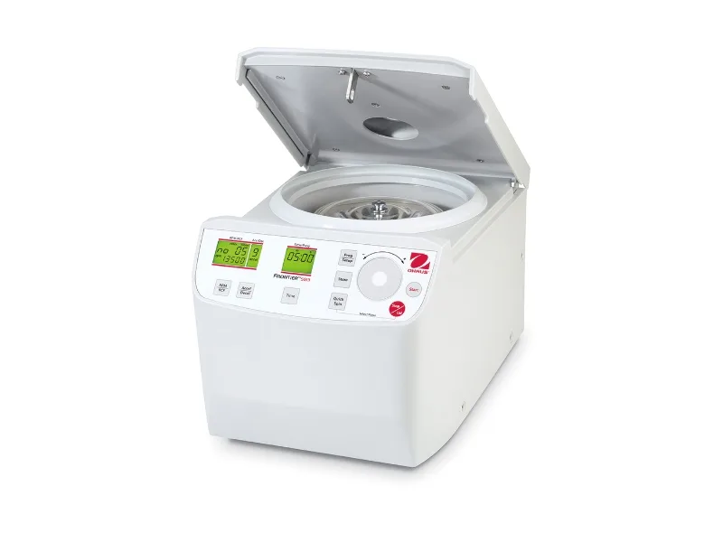 Ohaus Frontier FC5513 microtube centrifuge for 1,5ml or 2ml tubes. open