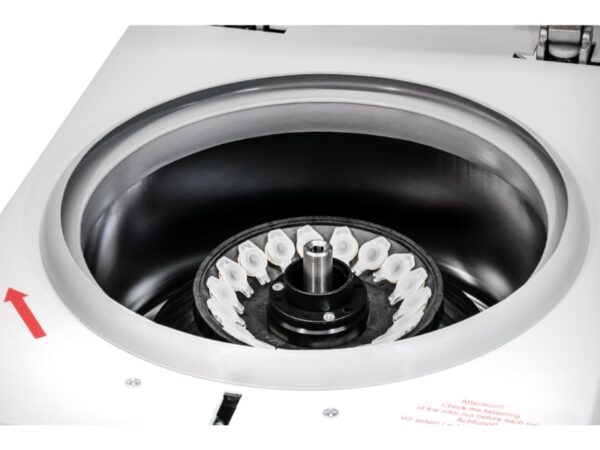 Ohaus Frontier FC5513R refrigerated microtube centrifuge for 1,5ml or 2ml tubes. interior