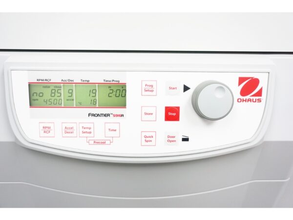 Ohaus Frontier 5000 multi pro FC5916 multipurpose centrifuge. Controller