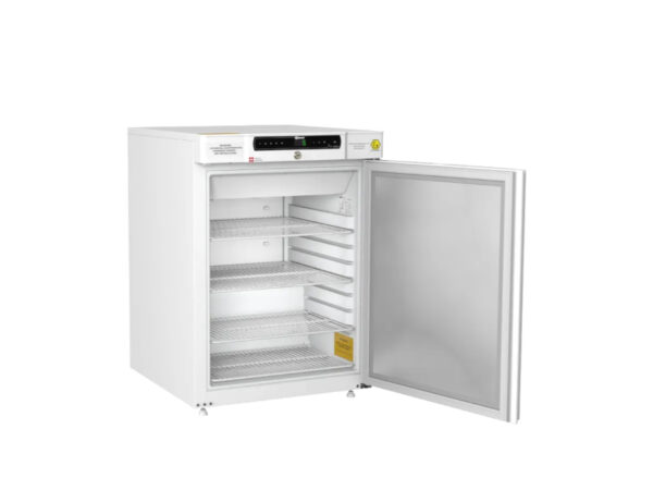 Gram Bioline Biocompact II 210 undercounter small laboratory fridge or freezer with solid door open