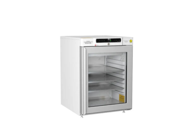 Gram Bioline Biocompact II RR210 undercounter laboratory fridge with glass door closed