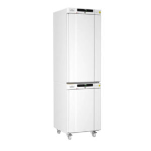 Gram Bioline Biocompact II RR310/RF210 combo laboratory fridge/freezers with solid closed doors for biological samples