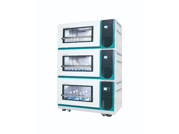 Jeiotech stacked ISS-7000 shaking incubator for precise temperature-controlled orbital shaking in laboratories