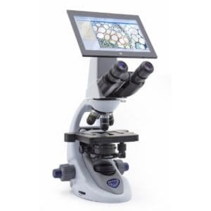 B-290 Digital binocular microscope with digital imaging unit, 1000x, PLAN, EU. Right side