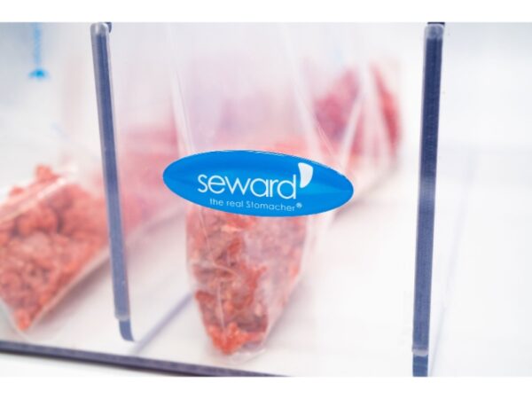 BA6094 Stomacher 3500 bag rack with 3-place capacity for large-volume sample support with food sample