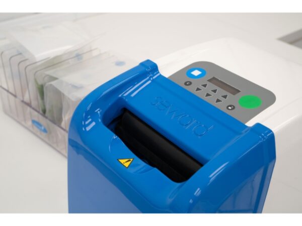 Stomacher 80 Micro Biomaster lab blender for small volume microbiological sample preparation. Close-up