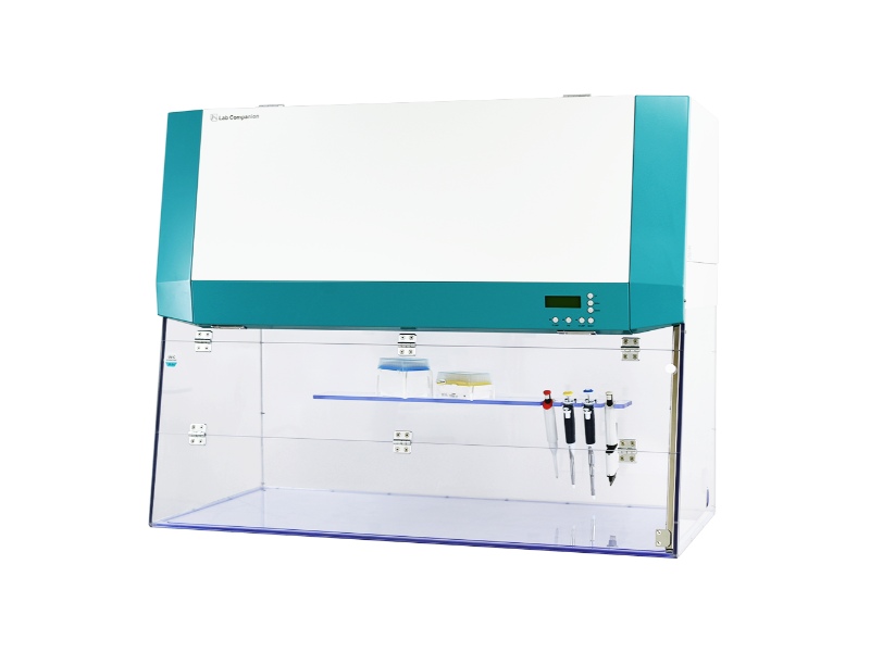 Poste de travail PCR à flux laminaire Jeiotech PW avec flux d'air vertical filtré HEPA