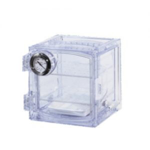 Jeiotech VDC-11 cubic vacuum desiccator with clear polycarbonate panel