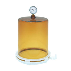 Jeiotech VDP-25UG UV-protected cylindrical vacuum desiccator with gauge