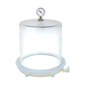 Jeiotech VDP-30G large cylindrical vacuum desiccator with vacuum gauge