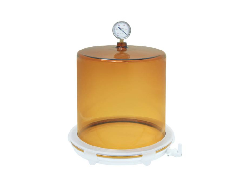 Jeiotech VDP-30UG large UV-protected cylindrical vacuum desiccator with gauge
