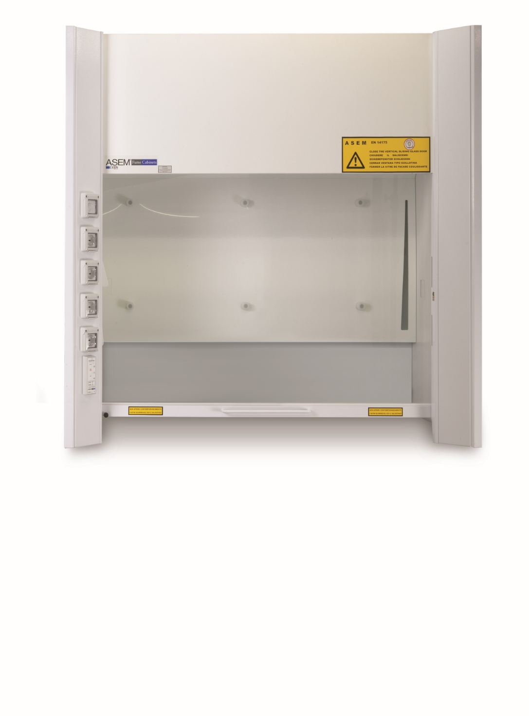Asem ICP1 benchtop fume hood with melamine structure, EN 14175 certified laboratory hood