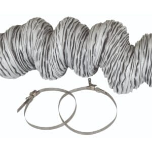 Slangenset GFKIT125 voor ventilatie fytokast met 2 klemmen