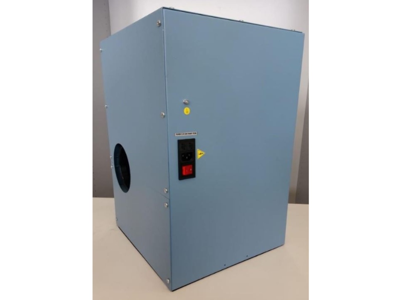 Exacta VENT EOF100ABPMY23 ATEX ventilation unit for chemical storage cabinets – 260 m³/h, anti-static housing, IP44, Ø100 mm.