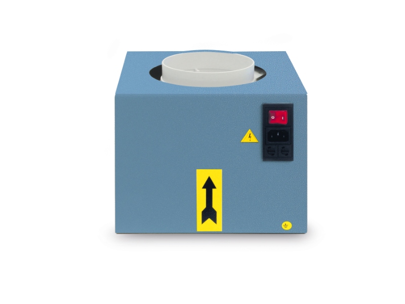 Exacta VENT DIAM125BP ventilation box for fireproof chemical storage cabinets (EN 14470-1) – external exhaust, Ø125 mm outlet.
