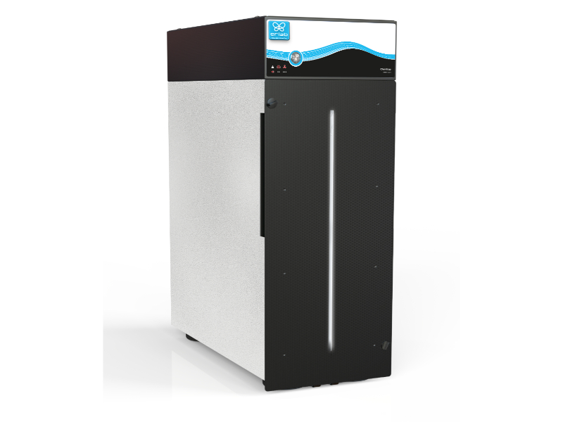 Erlab Captair Chemtrap H402 filtration module for chemical storage cabinets, Captair Smart compatible with solvent sensor, NFX 15-211 compliant.