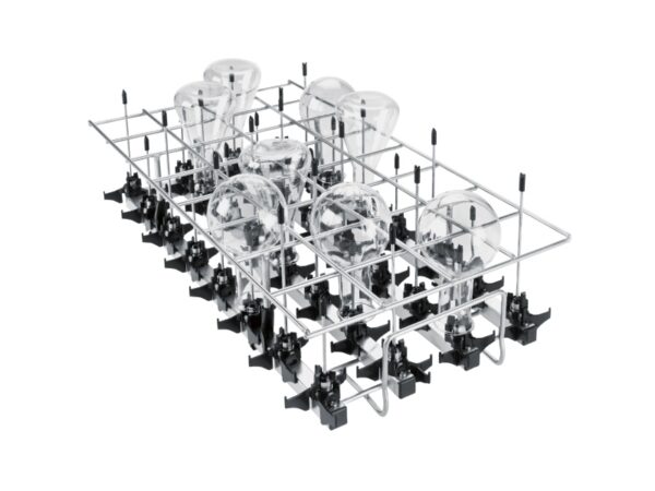 Miele laboratorium vaatwasser A 862 rooster gecombineerd met A 302 injectormodule.