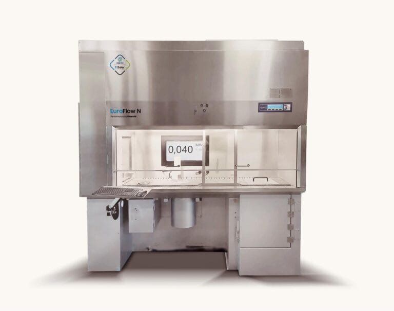 Right-side view of CleanAir EuroFlow N lead-shielded biological safety cabinet