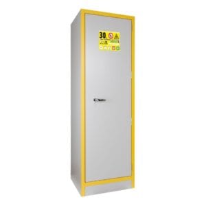 Trionyx 3034E tall flammable safety cabinet Type 30, single door, 1980 mm height, 130 L